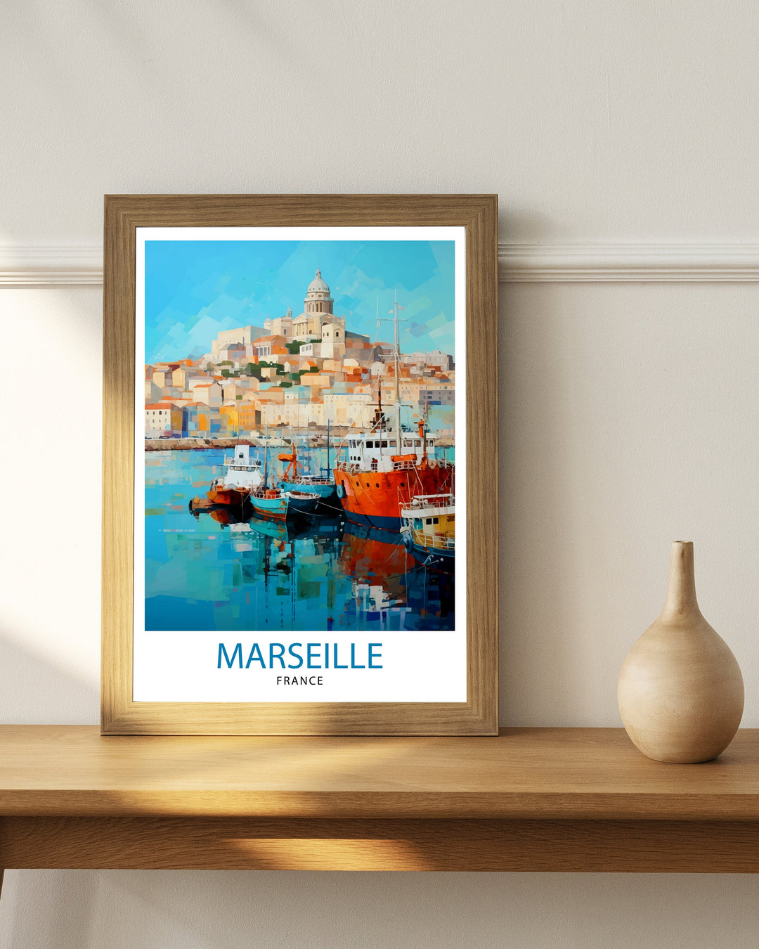 Marseille France Travel Poster Marseille Wall Decor Marseille Poster France Travel Posters Marseille Art Poster Marseille Illustration