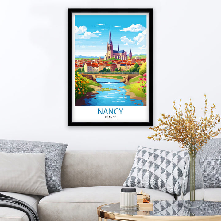 Nancy France Travel Print Nancy Wall Decor Nancy Poster France Travel Prints Nancy Art Print Nancy Illustration Nancy Wall Art France Print