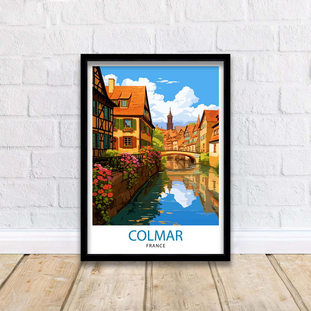 Colmar France Travel Poster Colmar Wall Art Colmar Home Decor Colmar Illustration Travel Poster Gift For Colmar France France Home Decor