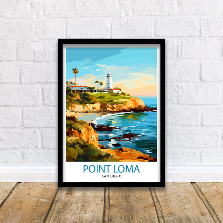 Point Loma San Diego Travel Poster Point Loma Wall Decor Point Loma Poster San Diego Travel Posters Point Loma Art Poster Point