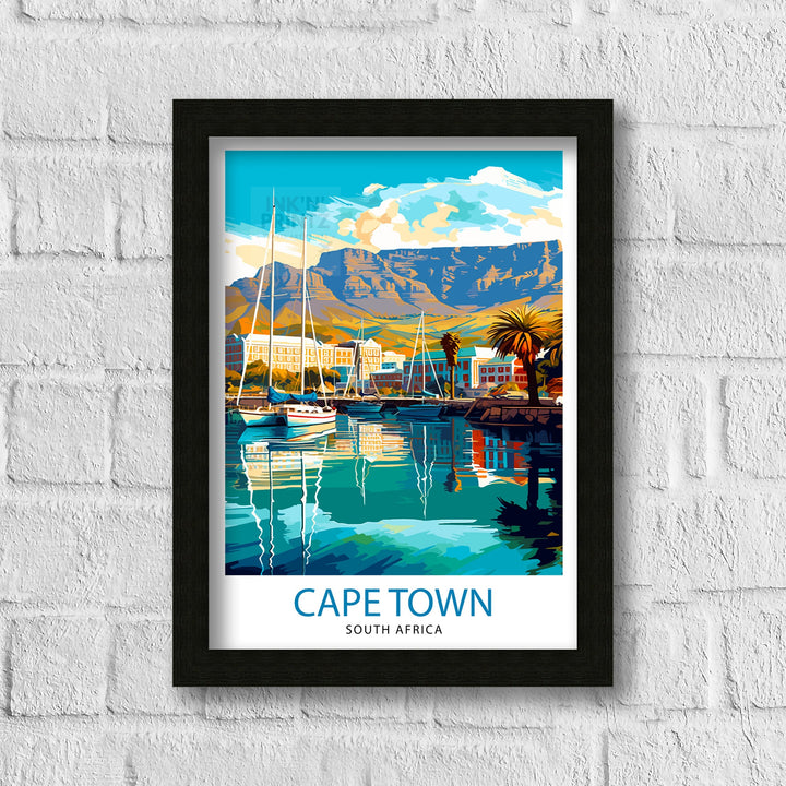 Cape Town South Africa Travel Poster Cape Town Wall Decor Cape Town Poster South Africa Travel Posters Cape Town Art Poster Cape Town