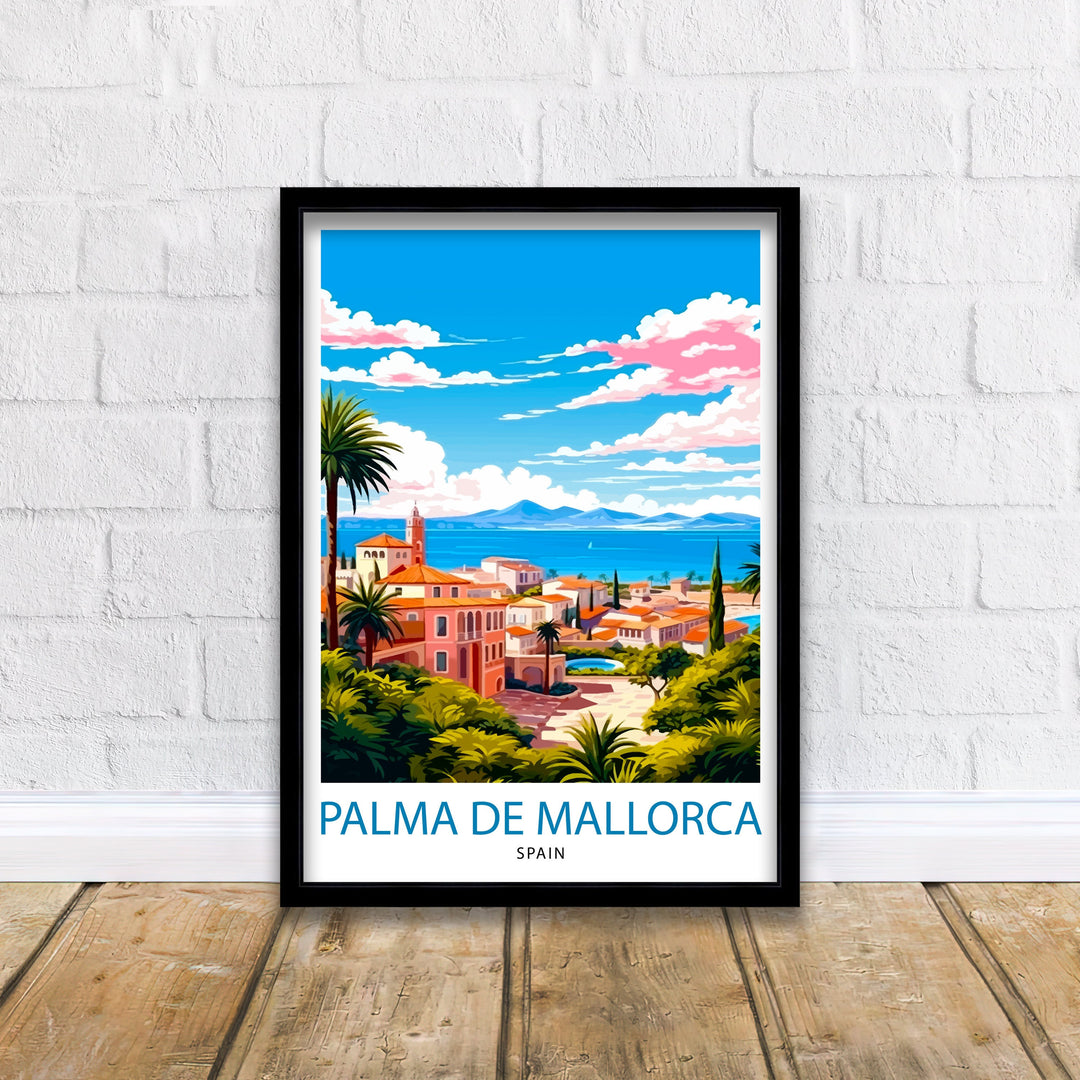 Palma de Mallorca Travel Poster Palma Wall Decor Palma Poster Palma Art Poster Palma Wall Art Palma Home Living Decor Gift for Palma Travel