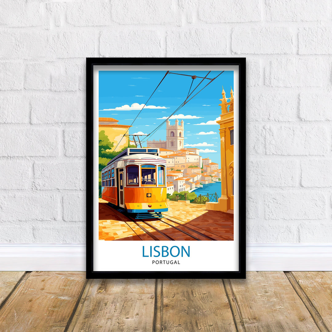 Lisbon Portugal Travel Poster Lisbon Wall Decor Lisbon Poster Portugal Travel Posters Lisbon Art Poster Lisbon Illustration Lisbon Wall Art