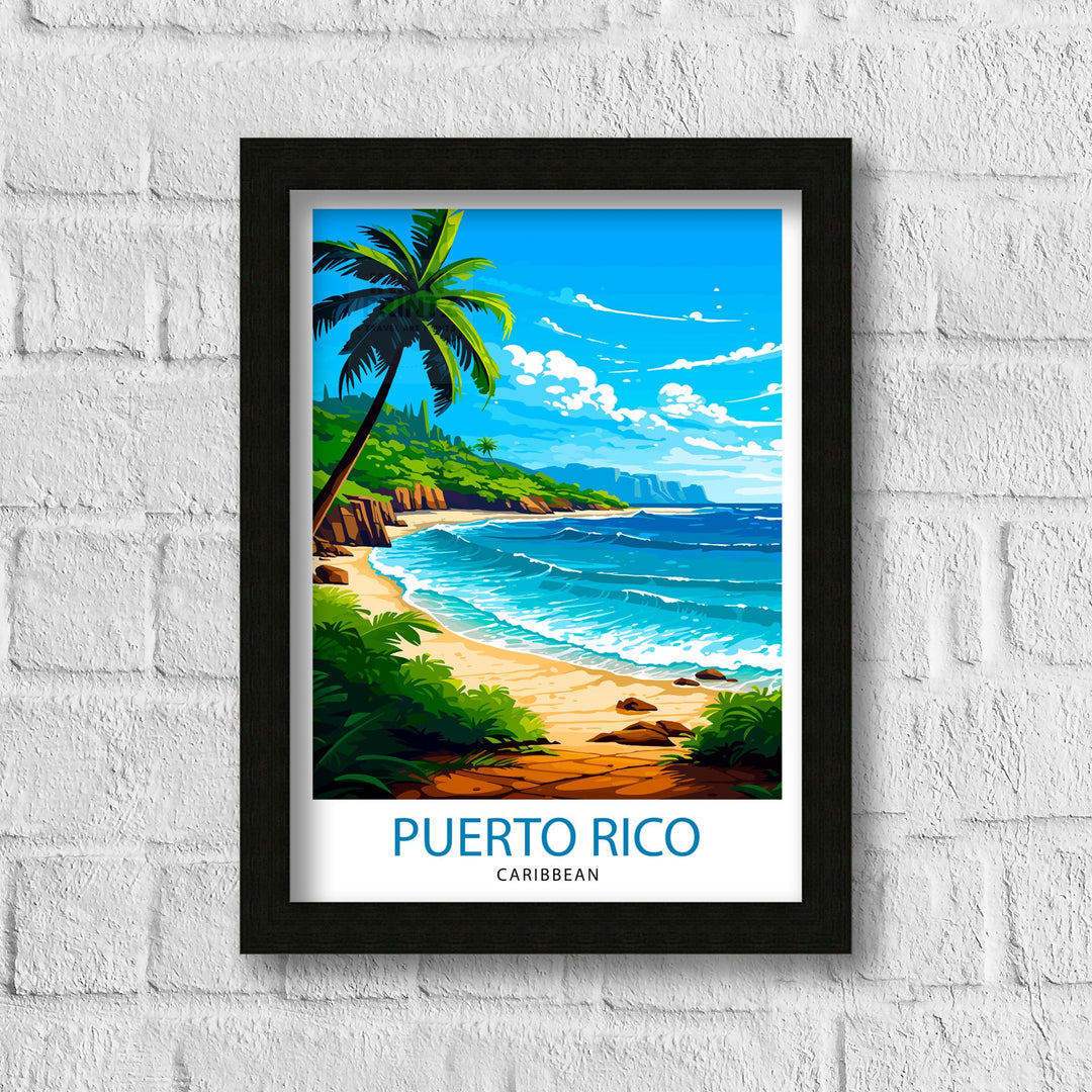 Puerto Rico Poster Puerto Rico Wall Decor Puerto Rico Poster Puerto Rico Art Poster Puerto Rico Wall Art Gift for Puerto Rico Travel Puerto