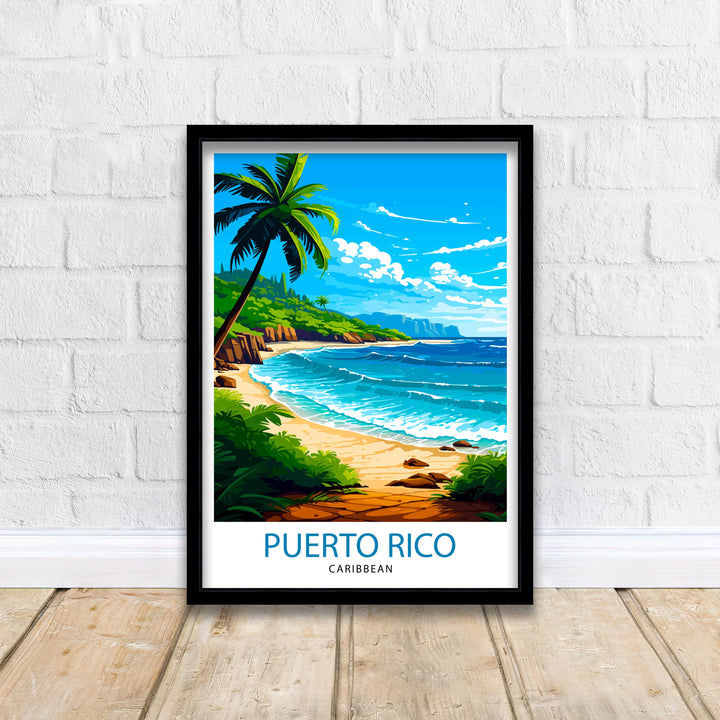 Puerto Rico Poster Puerto Rico Wall Decor Puerto Rico Poster Puerto Rico Art Poster Puerto Rico Wall Art Gift for Puerto Rico Travel Puerto