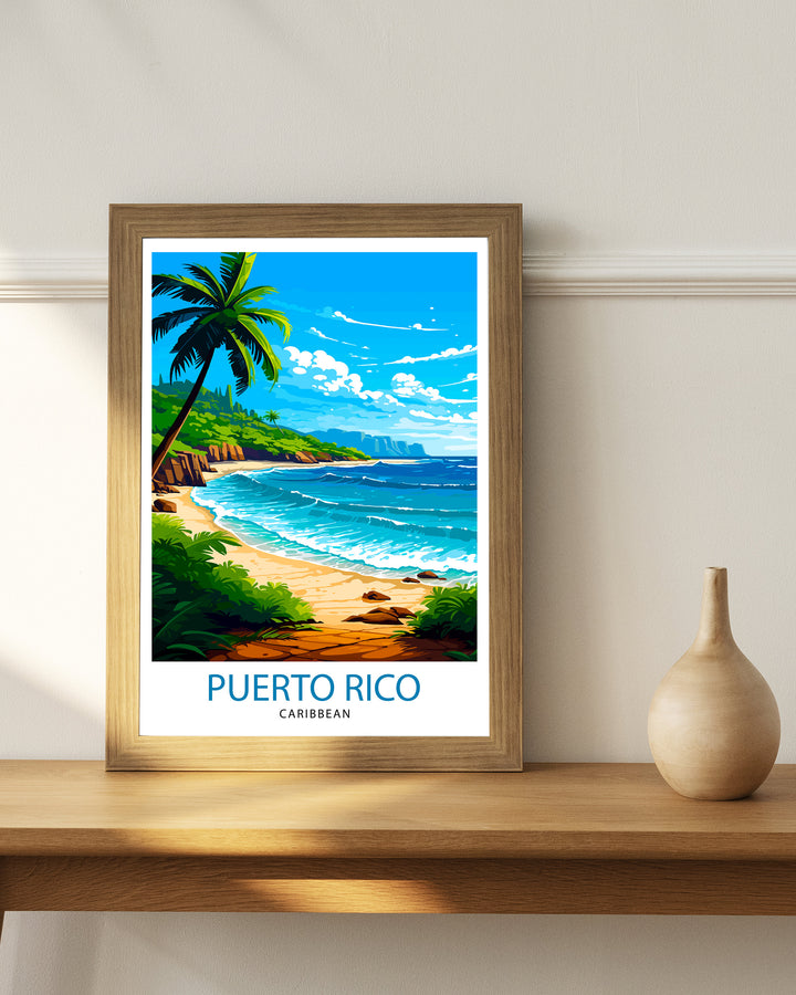 Puerto Rico Poster Puerto Rico Wall Decor Puerto Rico Poster Puerto Rico Art Poster Puerto Rico Wall Art Gift for Puerto Rico Travel Puerto