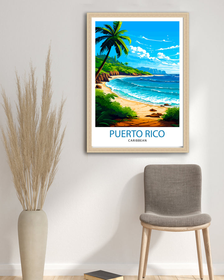 Puerto Rico Poster Puerto Rico Wall Decor Puerto Rico Poster Puerto Rico Art Poster Puerto Rico Wall Art Gift for Puerto Rico Travel Puerto