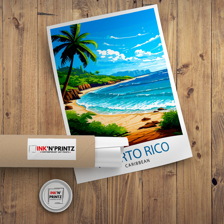 Puerto Rico Poster Puerto Rico Wall Decor Puerto Rico Poster Puerto Rico Art Poster Puerto Rico Wall Art Gift for Puerto Rico Travel Puerto