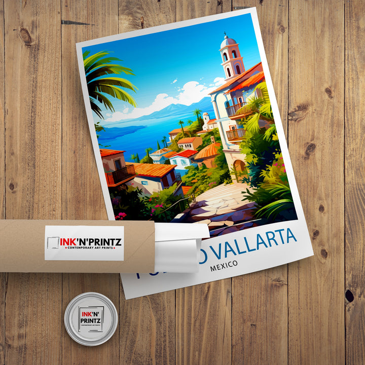 Puerto Vallarta Mexico Travel Poster Puerto Vallarta Wall Decor Puerto Vallarta Poster Mexico Travel Posters Puerto Vallarta Art Poster