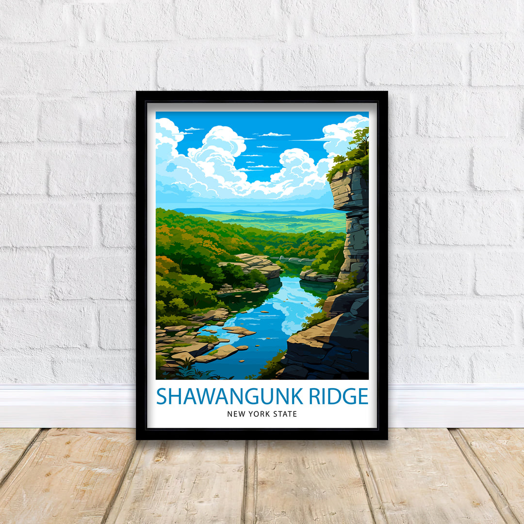 Shawangunk Ridge Travel Poster Shawangunk Wall Decor Shawangunk Poster New York Landscape Posters Shawangunk Art Poster Shawangunk