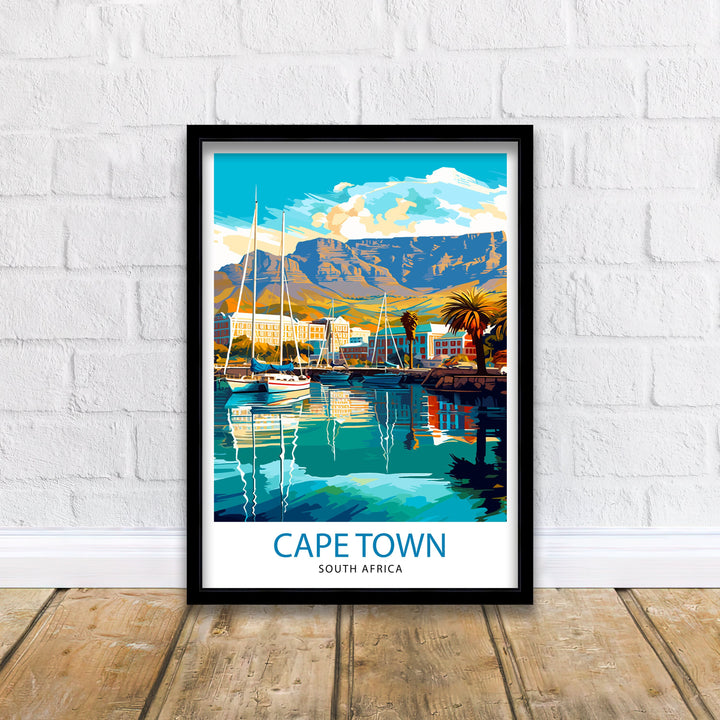 Cape Town South Africa Travel Poster Cape Town Wall Decor Cape Town Poster South Africa Travel Posters Cape Town Art Poster Cape Town