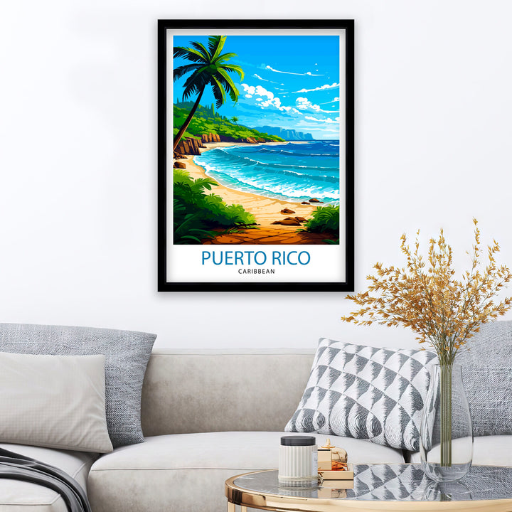 Puerto Rico Poster Puerto Rico Wall Decor Puerto Rico Poster Puerto Rico Art Poster Puerto Rico Wall Art Gift for Puerto Rico Travel Puerto