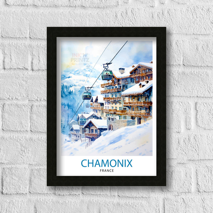 Chamonix France Poster Chamonix Decor Chamonix Poster Chamonix Art Chamonix Wall Art Gift for Alpine Lovers Chamonix Home Decor