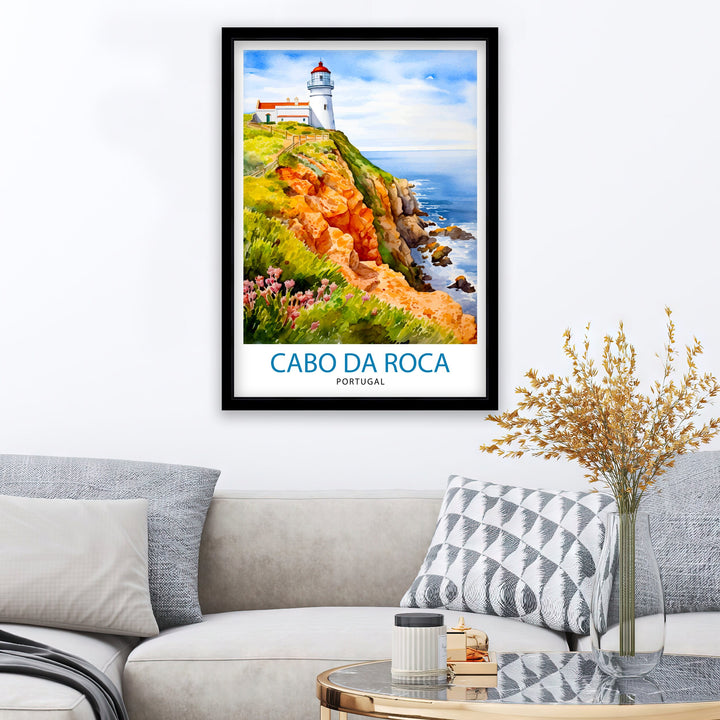 Cabo da Roca Portugal Poster Cabo Decor Cabo Poster Cabo Art Cabo Wall Art Gift for Adventure Lovers Cabo Home Decor