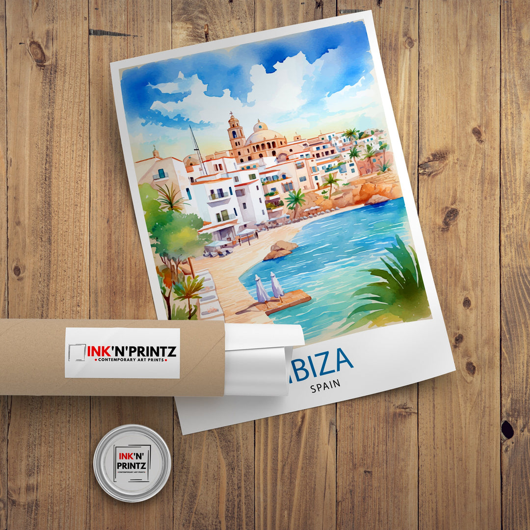 Ibiza Travel Poster Ibiza Wall Art Ibiza Home Decor Ibiza Illustration Travel Poster Gift For Ibiza Lovers Spain Travel Poster