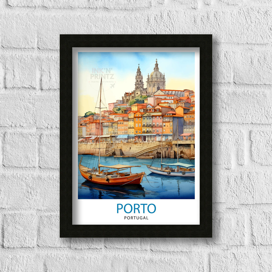 Porto Portugal Travel Poster Porto Wall Decor Porto Poster Portugal Travel Posters Porto Art Poster Porto Illustration Porto Wall Art