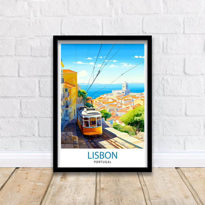 Lisbon Portugal Travel Poster Lisbon Wall Decor Lisbon Poster Portugal Travel Posters Lisbon Art Poster Lisbon Illustration Lisbon Wall Art