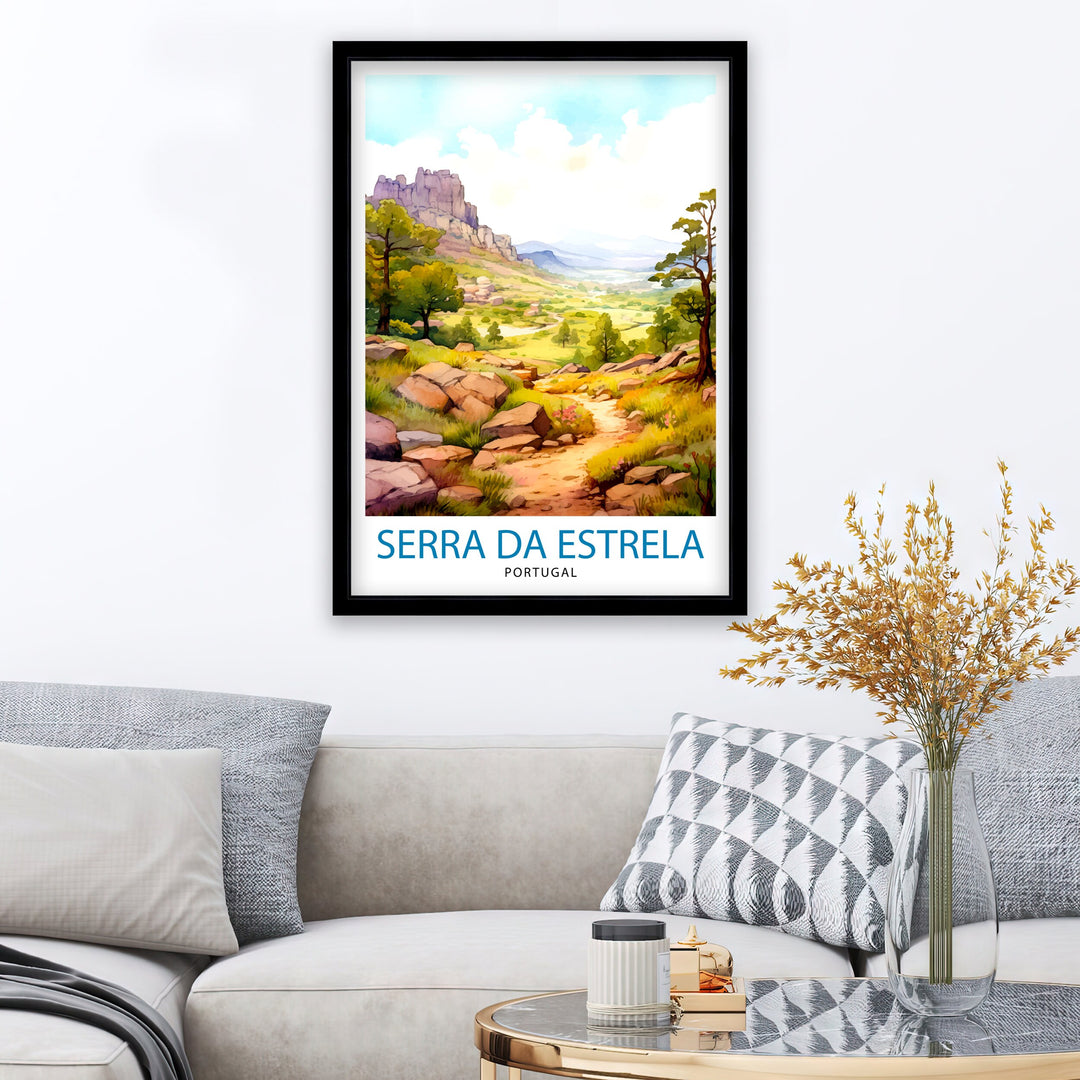 Serra da Estrela Portugal Travel Poster Serra da Estrela Wall Decor Serra da Estrela Poster Portugal Travel Posters Serra da Estrela Art Poster