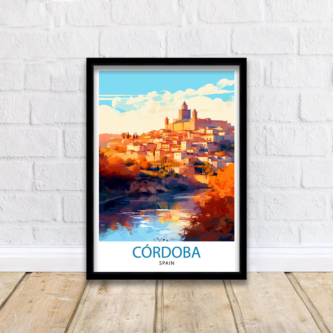 Cordoba Spain Poster Cordoba Decor Cordoba Poster Cordoba Art Cordoba Wall Art Gift for History Lovers Cordoba Home Decor