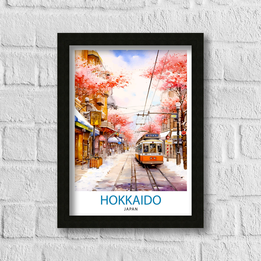 Hokkaido Japan Travel Poster Hokkaido Wall Decor Hokkaido Poster Japan Travel Posters Hokkaido Art Poster Hokkaido Illustration Hokkaido Wall