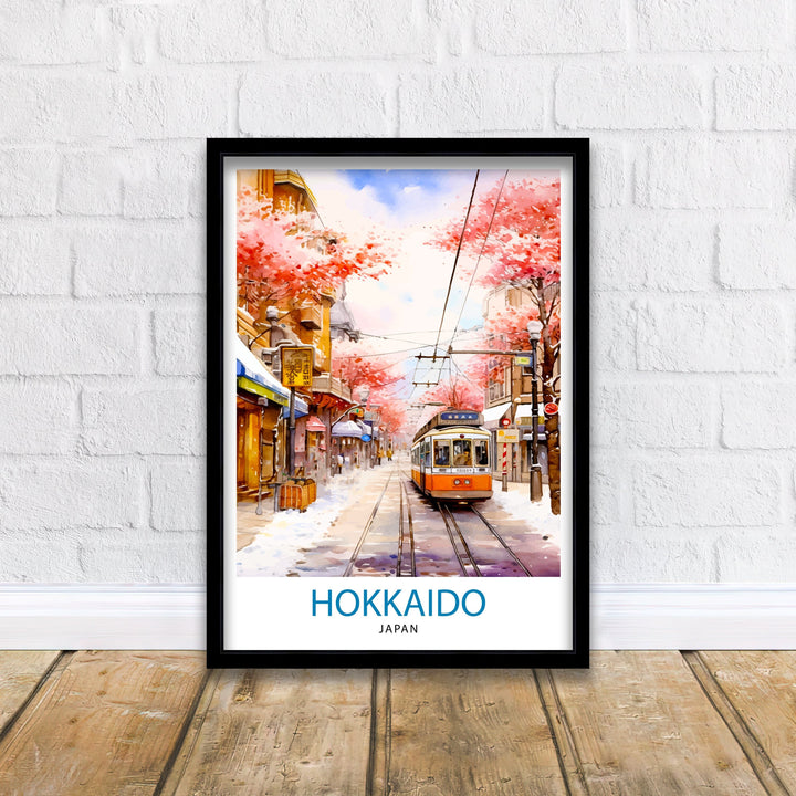 Hokkaido Japan Travel Poster Hokkaido Wall Decor Hokkaido Poster Japan Travel Posters Hokkaido Art Poster Hokkaido Illustration Hokkaido Wall