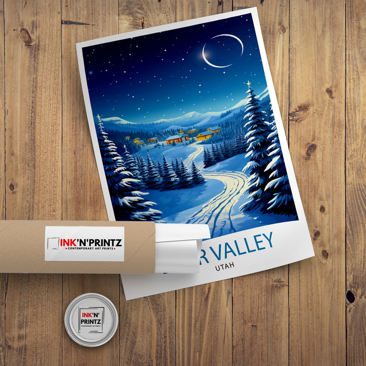 Deer Valley Ski Resort Poster Deer Valley Ski Decor Deer Valley Poster Deer Valley Art Poster Deer Valley Wall Art Gift for Deer Valley Skiers