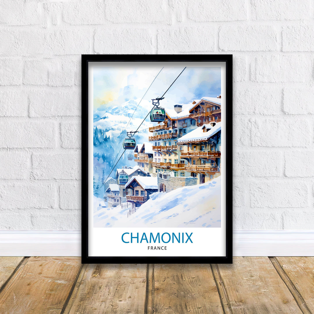 Chamonix France Poster Chamonix Decor Chamonix Poster Chamonix Art Chamonix Wall Art Gift for Alpine Lovers Chamonix Home Decor
