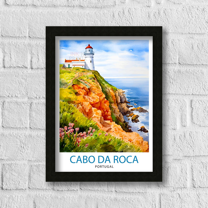 Cabo da Roca Portugal Poster Cabo Decor Cabo Poster Cabo Art Cabo Wall Art Gift for Adventure Lovers Cabo Home Decor