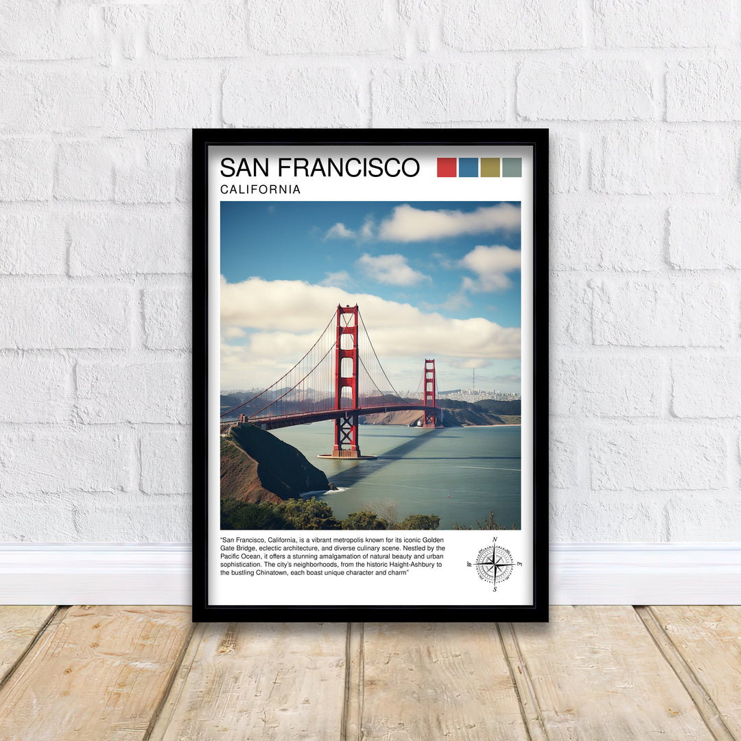 San Francisco Travel Poster San Francisco Wall Art San Francisco Home Decor San Francisco Illustration San Francisco Poster San Francisco