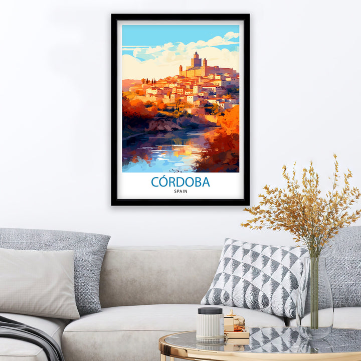 Cordoba Spain Poster Cordoba Decor Cordoba Poster Cordoba Art Cordoba Wall Art Gift for History Lovers Cordoba Home Decor