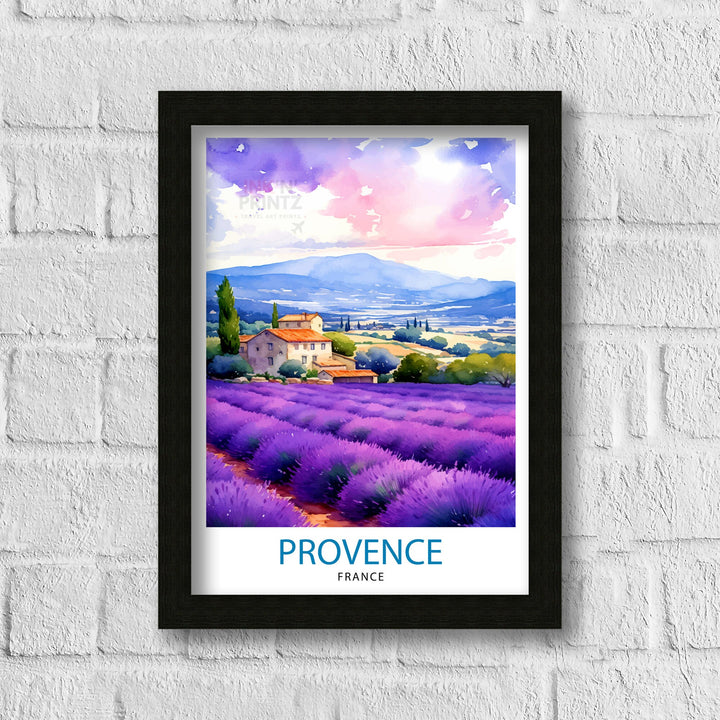 Provence France Travel Poster Provence Wall Decor Provence Home Living Decor Provence France Illustration Travel Poster Gift for Provence