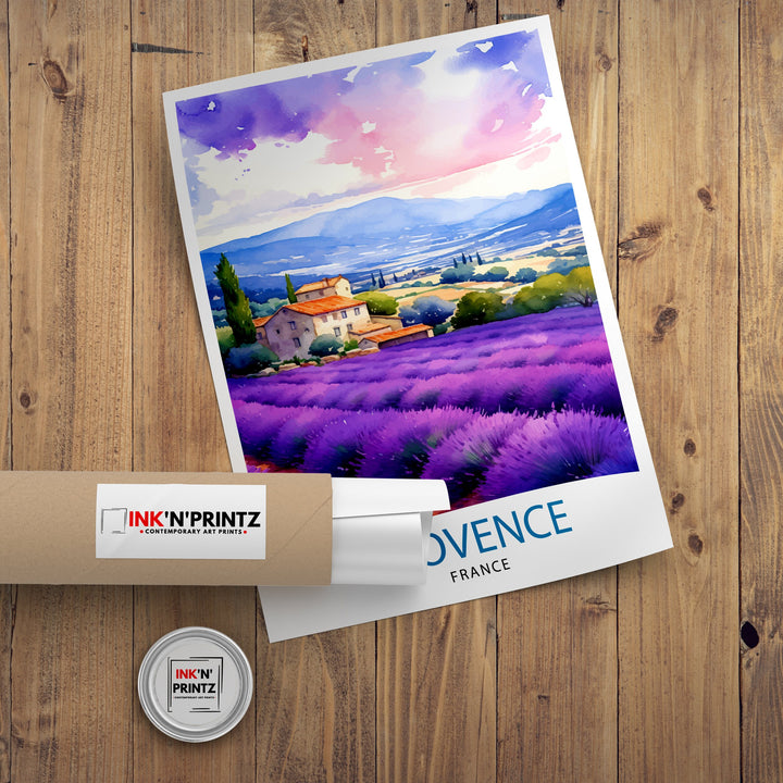 Provence France Travel Poster Provence Wall Decor Provence Home Living Decor Provence France Illustration Travel Poster Gift for Provence