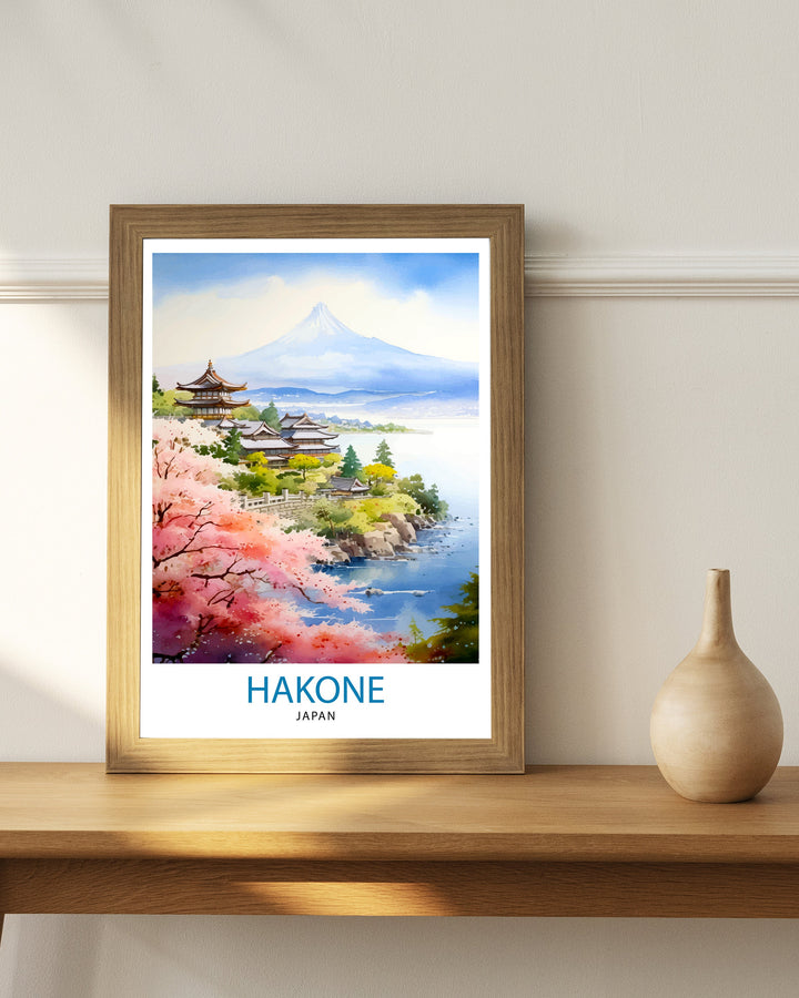 Hakone Japan Travel Poster Hakone Wall Decor Hakone Poster Japan Travel Posters Hakone Art Poster Hakone Illustration Hakone Wall Art