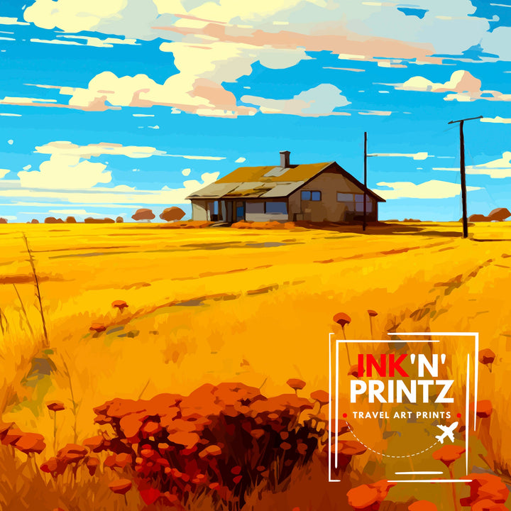 Kansas USA Travel Poster Kansas Wall Decor Kansas Poster USA Travel Posters Kansas Art Poster Kansas Illustration Kansas Wall Art