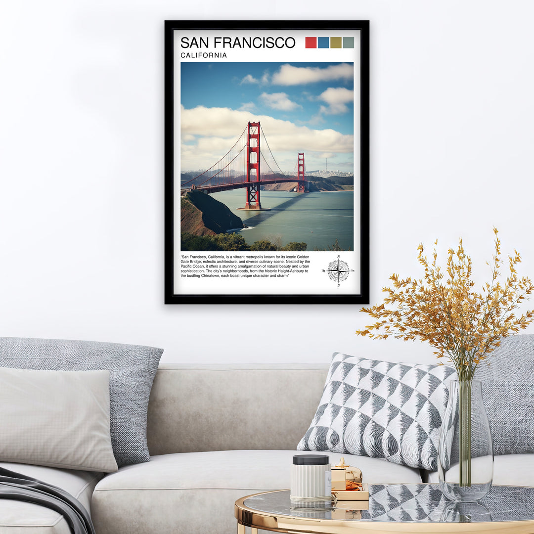 San Francisco Travel Poster San Francisco Wall Art San Francisco Home Decor San Francisco Illustration San Francisco Poster San Francisco