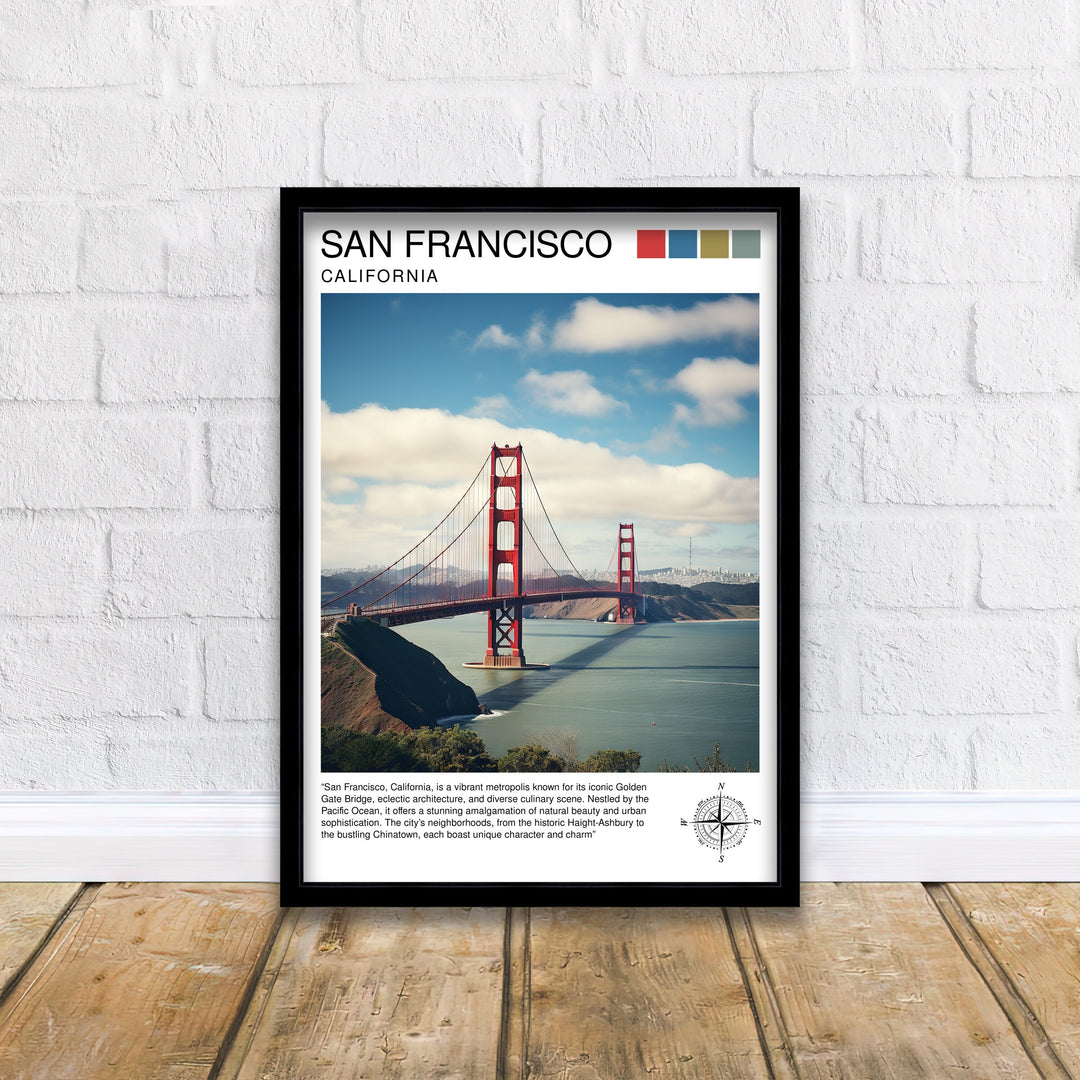 San Francisco Travel Poster San Francisco Wall Art San Francisco Home Decor San Francisco Illustration San Francisco Poster San Francisco