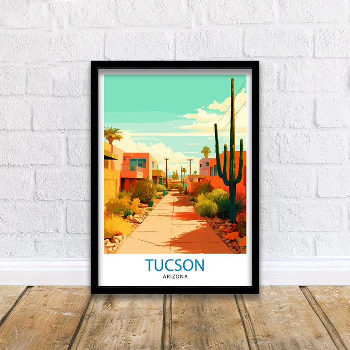 Tucson Arizona Travel Poster Tucson Wall Decor Tucson Poster USA Travel Posters Tucson Art Poster Tucson Illustration Tucson Wall Art