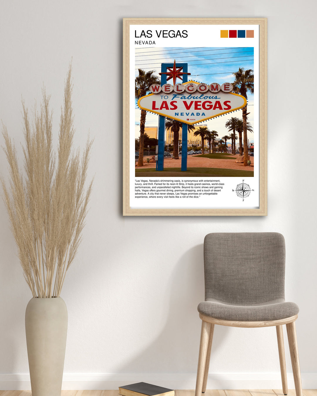 Las Vegas Travel Poster Las Vegas Wall Art Las Vegas Poster Las Vegas Illustration Las Vegas Nevada Travel Poster Las Vegas Souvenir