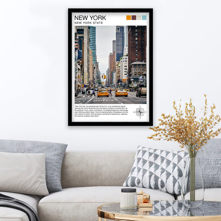 New York Travel Poster New York Wall Decor New York Poster USA Travel Posters New York Art Poster New York Illustration New York Wall Art