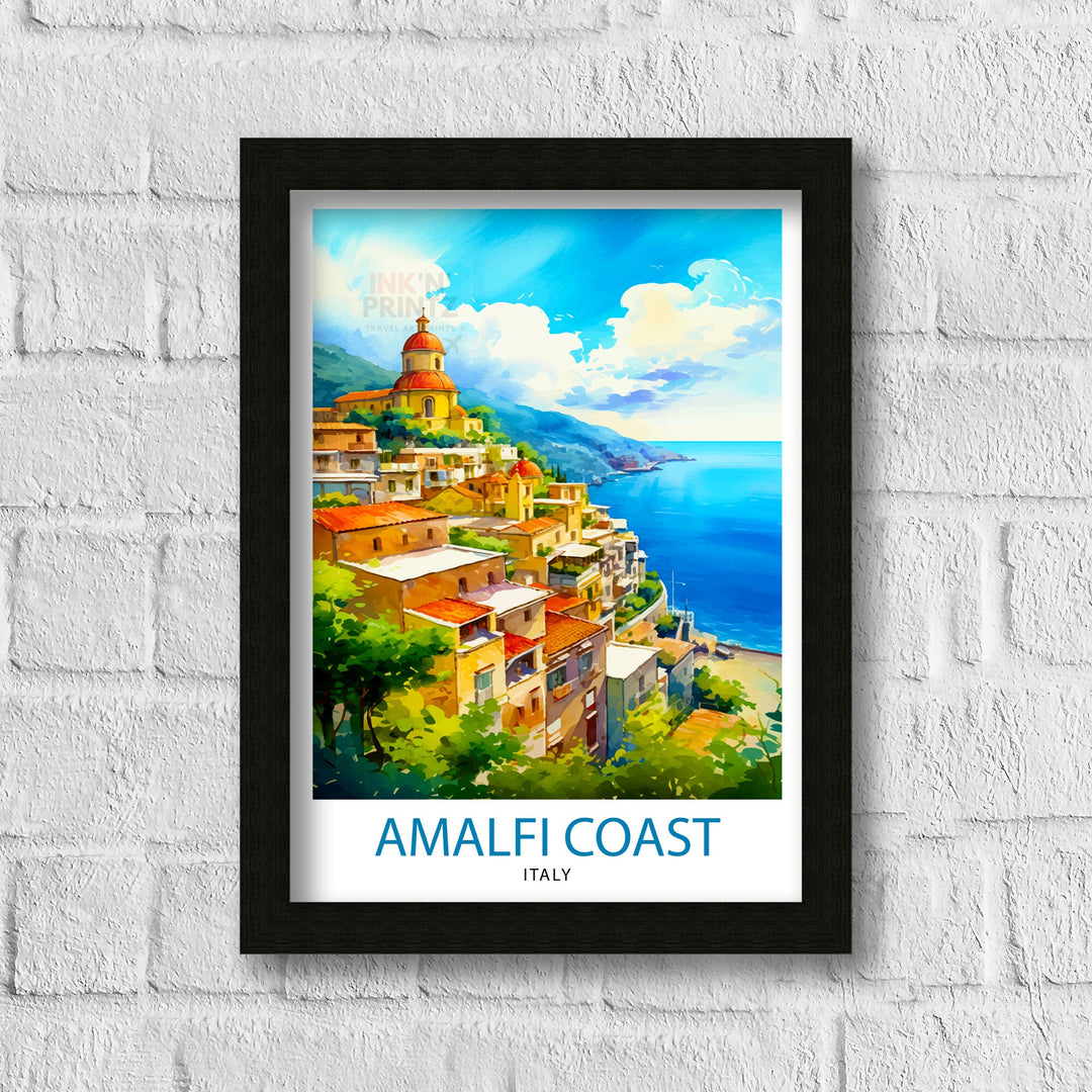 Amalfi Italy Travel Poster Amalfi Wall Decor Amalfi Poster Amalfi Art Poster Amalfi Wall Art Amalfi Home Living Decor Gift for Amalfi