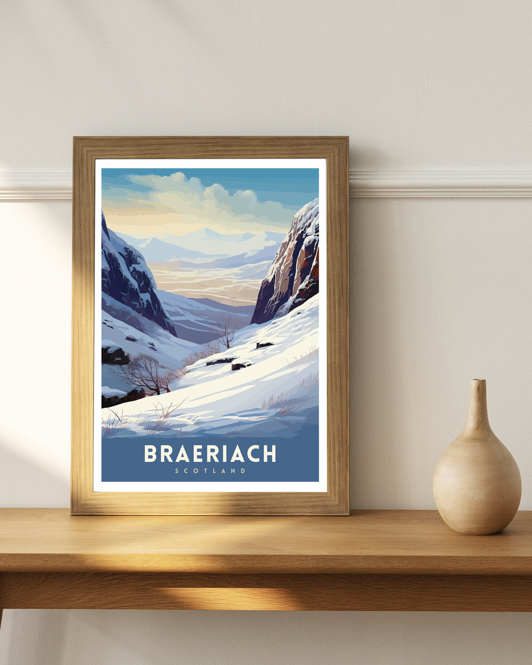 Braeriach Scotland Poster Cairngorms National Park Poster Scottish Mountain Art Braeriach Hiking Decor Highlands Nature Wall Art Walkers Gift