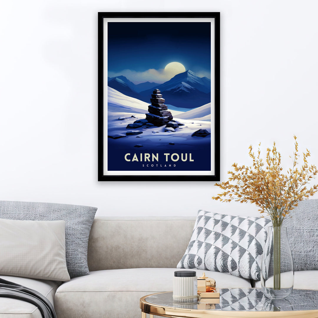 Cairn Toul Poster Scottish Munro Wall Art Cairngorms National Park Decor Highland Mountains Poster Scotland Hiking Enthusiasts Gift