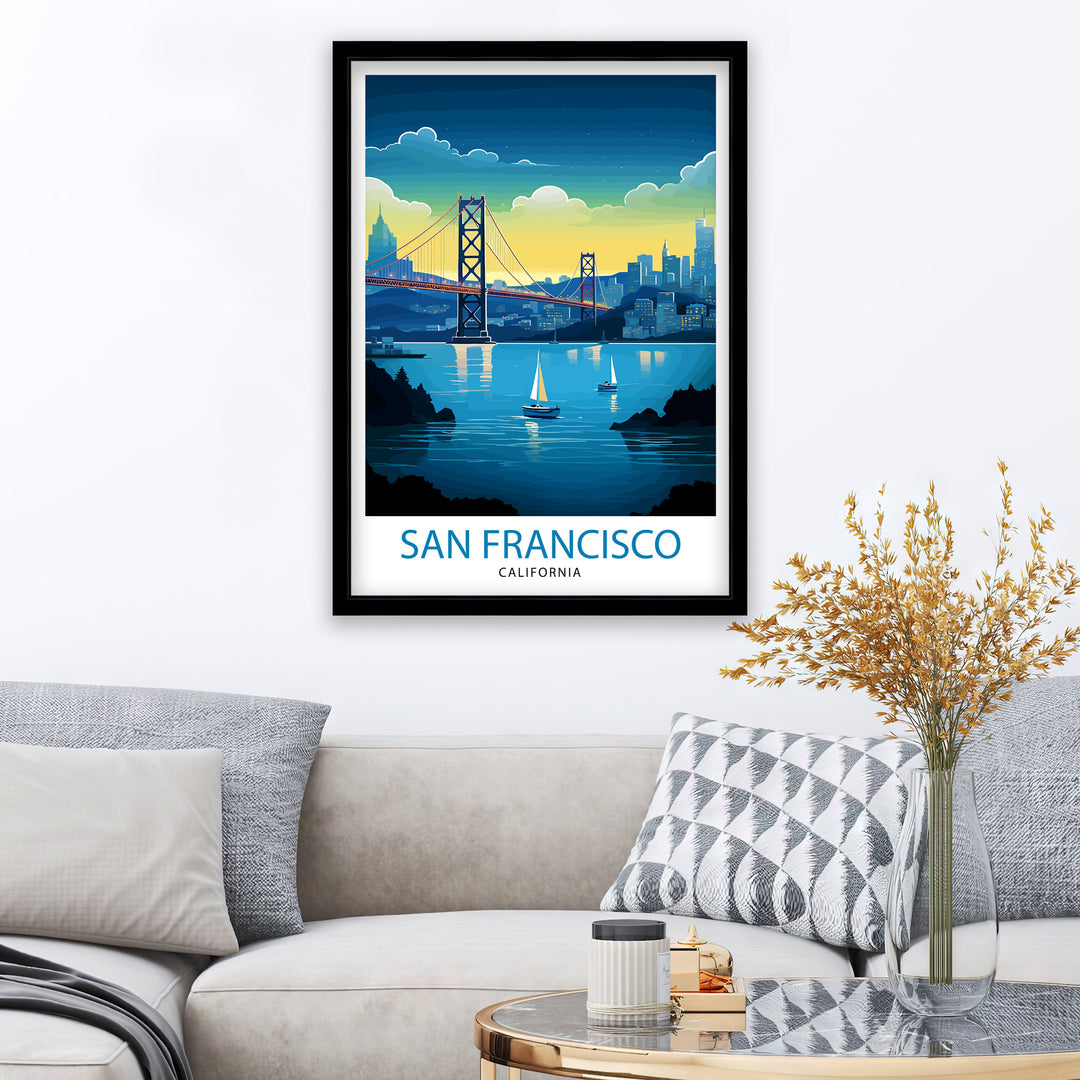 San Francisco Travel Poster San Francisco Wall Art San Francisco Home Decor San Francisco Illustration San Francisco Poster San Francisco