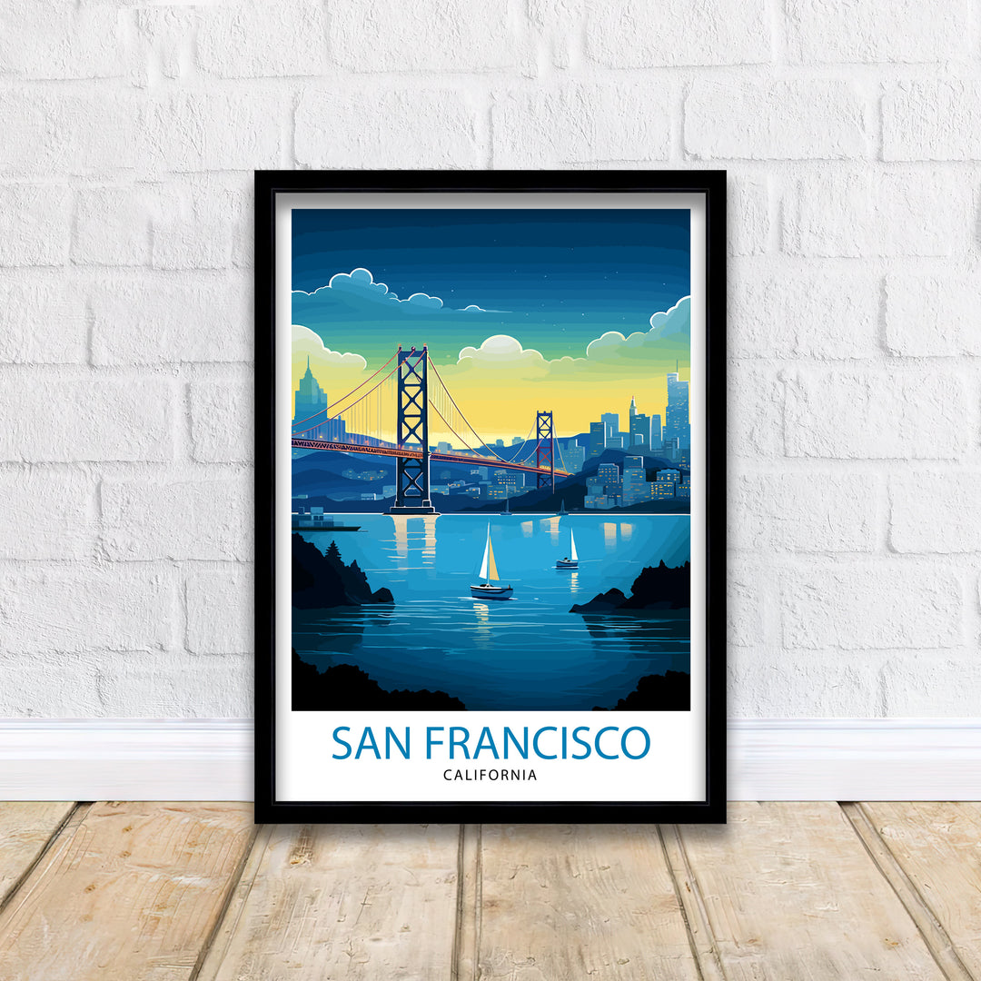 San Francisco Travel Poster San Francisco Wall Art San Francisco Home Decor San Francisco Illustration San Francisco Poster San Francisco