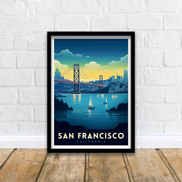 San Francisco Travel Poster San Francisco Wall Art San Francisco Home Decor San Francisco Illustration San Francisco Poster San Francisco