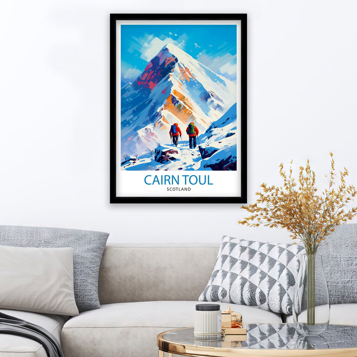 Cairn Toul Scotland Poster Cairn Toul Wall Decor Cairn Toul Poster Scottish Highlands Art Cairn Toul Illustration