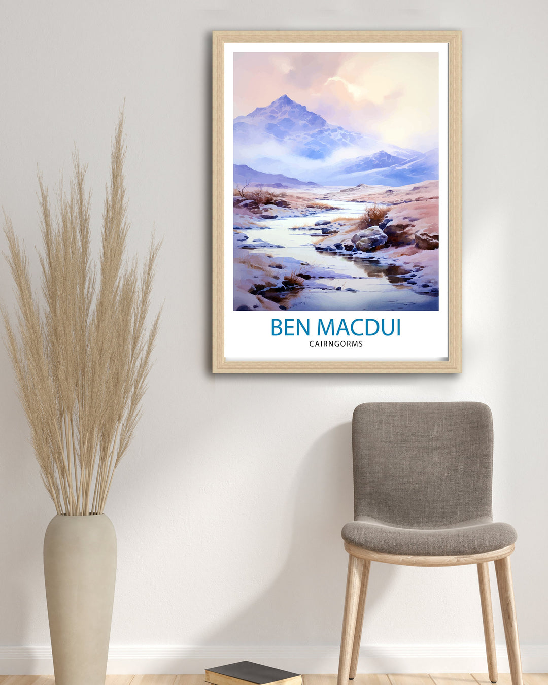 Ben Macdui Poster Cairngorms National Park Poster Scottish Highlands Decor Ben Macdui Summit Artwork Mountain Landscape Hiking Scotland Gift