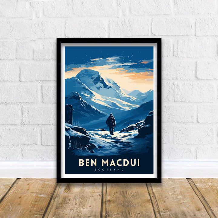 Ben Macdui Poster Cairngorms National Park Poster Scottish Highlands Decor Ben Macdui Summit Artwork Mountain Landscape Hiking Scotland Gift