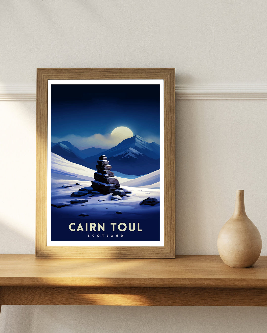 Cairn Toul Poster Scottish Munro Wall Art Cairngorms National Park Decor Highland Mountains Poster Scotland Hiking Enthusiasts Gift