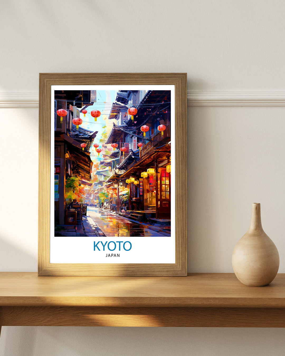 Kyoto Japan Travel Print Kyoto Wall Decor Kyoto Poster Japan Travel Prints Kyoto Art Print Kyoto Illustration Kyoto Wall Art